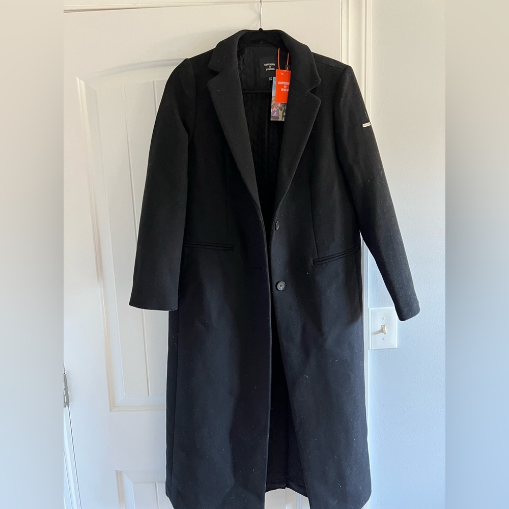 Superdry Wool Crombie Coat